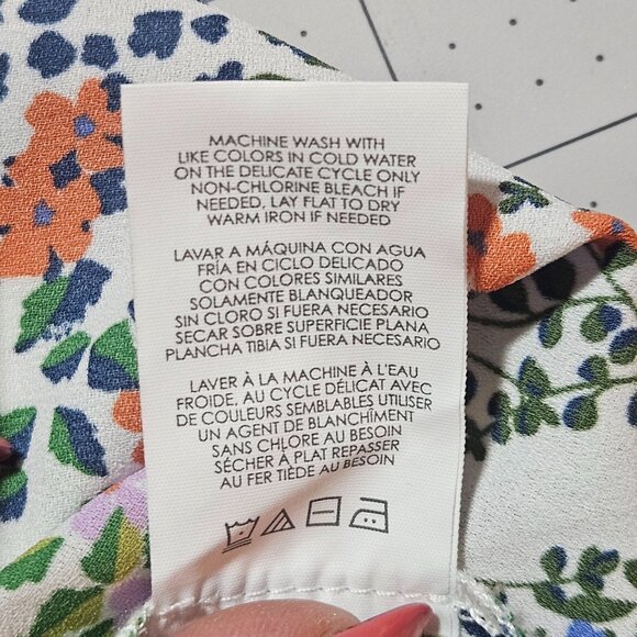 Spring Cabi Floral Sleeveless Blouse Top S Multicolor Polyester - Picture 7 of 10